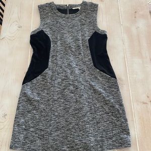 RACHEL Rachel Roy Heathered grey and black tank top mini dress with zip up back